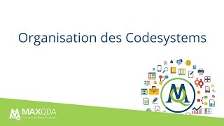 Organisation des Codesystems