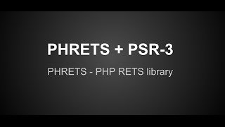 PHRETS: Logging