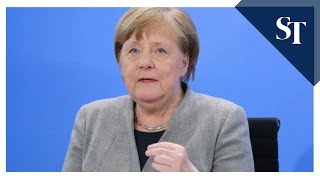 As Germany's curve flattens, Merkel urges caution