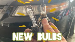 How to Change Headlight Lights on a Acura TL 04-08 (Foglights included)