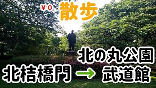 [北の丸公園]北桔橋門から日本武道館まで歩こう