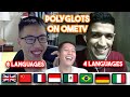 Indonesian Polyglot speak 8 languages with another Polyglots on OmeTv😂