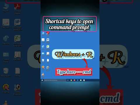 shortcut keys to open command prompt #sorts  #youtubeshorts #viralshort #new #shortcut #2023