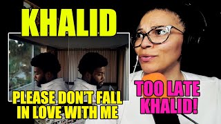 Khalid - Please Don't Fall In Love With Me (Visualizer) | Reaction