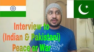 Indian Boy Reaction to Interview (Indian & Pakistani) Peace or War / Vicky Kee