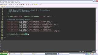 PHP Basic MVC Framework Part 2 - Controllers