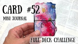 Mini Journal with Altered Playing Card cover | Card #52 | Full Deck Challenge 🦋ShanoukiArt🦋🧿