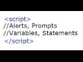 How to do Javascript - Part 1 (Alerts  Prompts, Variables, and Statements)