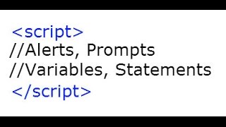 How to do Javascript - Part 1 (Alerts Prompts, Variables, and Statements)
