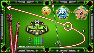 8 Ball Pool - LEVEL 9 vs LEVEL 625 in Alien Winstreak - Golden Break 9 Ball Trickshots - GamingWithK