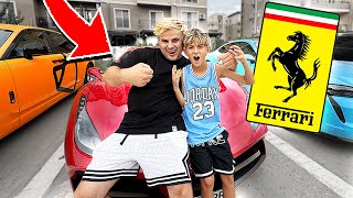 CURSA NEBUNA CU ZBIR!! FERRARI vs PORSCHE