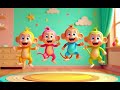 Five Little Monkeys | Fun Counting Song | Nursery Rhymes & Kids Songs