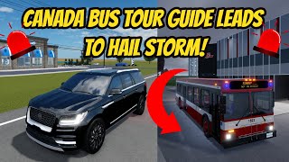 Greenville, Wisc Roblox l Canada Bus Tour HAIL STORM Update Roleplay