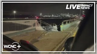 Tractor trailer cab falls off Delaware Memorial Bridge