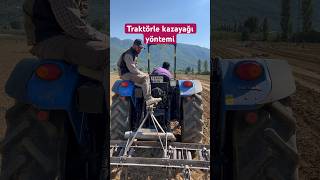 Traktörle kazayağı çekimi #traktor #pulluk #patlıcan #agriculture #tarla #tarım #ziraat #çiftçi