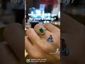 exquisite emerald and diamond ring