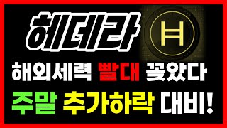 [헤데라 전망] 해외세력들 빨대 제대로 꽂았다! 주말 추가 하락 대비하세요 #헤데라목표가 #헤데라코인전망 #헤데라실시간