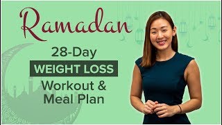 28-Day Ramadan WEIGHT LOSS Workout & Meal Plan | Joanna Soh
