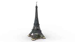 Lego 10307 Eiffel Tower Speed Build Studio Bricklink LDD by PLegoBB