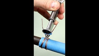 How to make a simple wire clamp!! #shorts