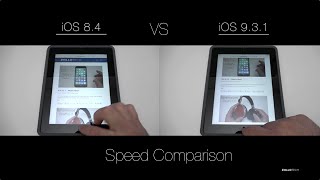 iOS 8 vs iOS 9 - iPad Speed Test