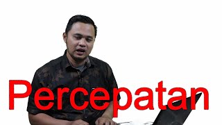 Percepatan rata-rata dan percepatan sesaat