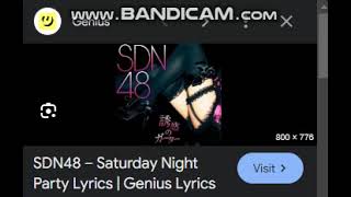 SDN48 JPop - Saturday night party Official Acapella / Vocals Only HD