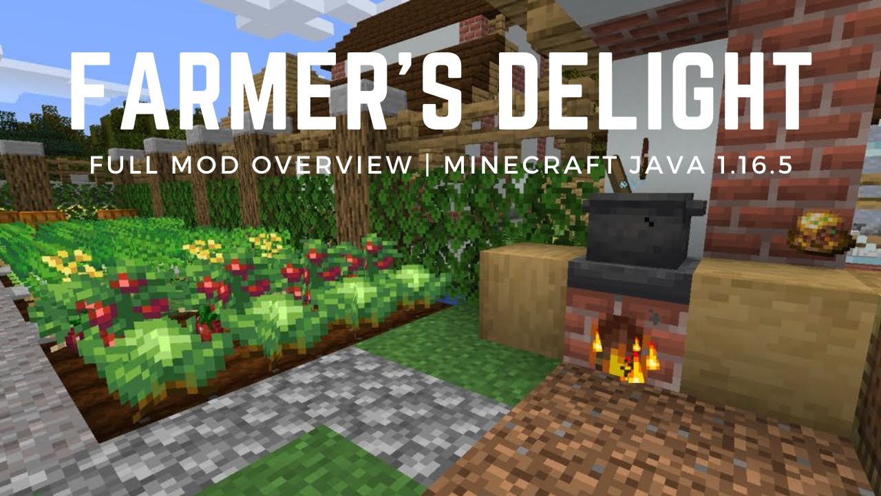 Farmer's Delight! - Full Mod Overview | Minecraft Java 1.16.5 - YouTube