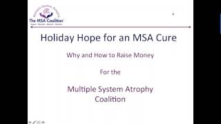 Fundraising for the Multiple System Atrophy Coalition