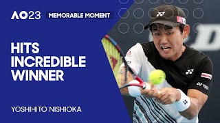 Yoshihito Nishioka Hits Incredible Winner | Australian Open 2023