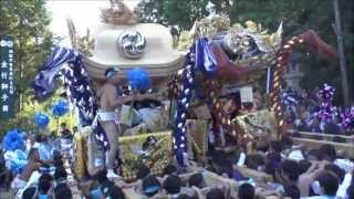 2013年甲八幡神社本宮 太尾⑧ 拝殿前(宮出)