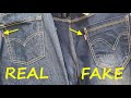 Levi's jeans real vs fake review. How to spot counterfeit Levi's 521