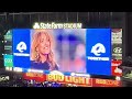 la rams vs minnesota vikings rachel platten pre game performance