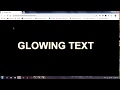 Glowing text effect with pure CSS3 |Pure css glowing effect