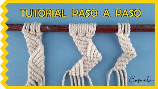 3 Patrones en 𝗭IG-𝗭AG para Macramé (Nivel Principiante)