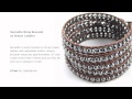 Wrap Bracelet on Brown Leather and Hematite - Chan Luu