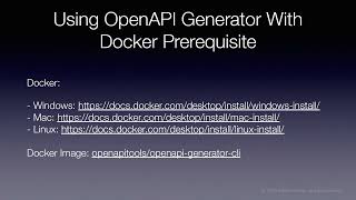 Using OpenAPI Generator With Docker