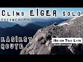 Eiger west flank, the easiest route