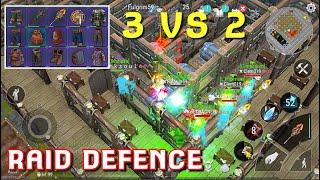 FROSTBORN | RAID DEFENSE 3 VS 2 ! Frostborn: Co Op Survival