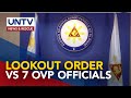 DOJ, hinikayat ng House panel na maglabas na ng Lookout Bulletin Order vs 7 OVP officials