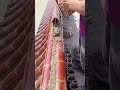 The cement mortar fixing process of red glazed tiles on the roof