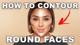 Contouring For ROUND Faces: QUICK and EASY tutorial!