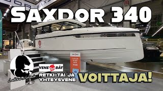 Vene 25 Båt Helsingin venemessujen yhteysvene voittaja esittelyssä! - 220t€ Saxdor 340 GTWA