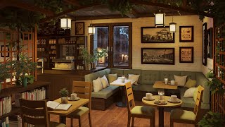 Cozy Lounge Café with Soft Jazz Music - Perfect Rainy Jazz Ambience for Relaxation, Work, Study