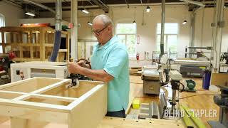 Blind Stapler™ - How to Attach A Face Frame To A Cabinet Box Using The BLINDSTAPLER™