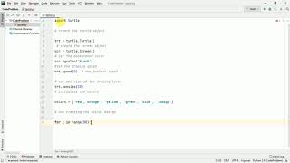 Python Turtle : Rainbow 🌈 Spiral | Python Programming | CODE PROBLEM