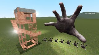 Scary Hands Vs Towers In Garry's Mod