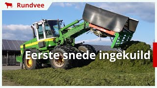 Eerste snede gras gemaaid en ingekuild bij melkveebedrijf 't Oostenenk