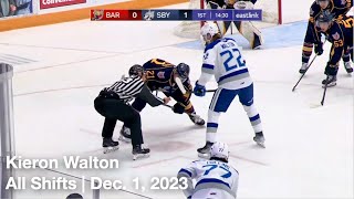 Kieron Walton (SBY22) | All Shifts | Sudbury Wolves vs. Barrie Colts (OHL) | 12 1 2023