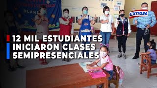 🔴🔵Iquitos: Más de 12 mil estudiantes iniciaron clases semipresenciales